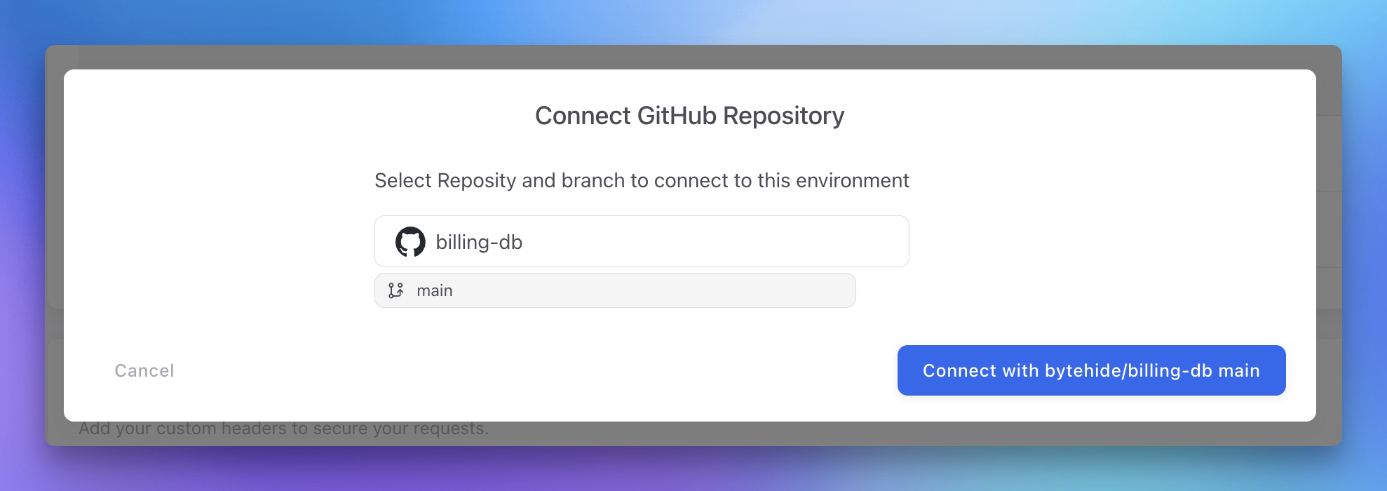 Github connect bytehide
