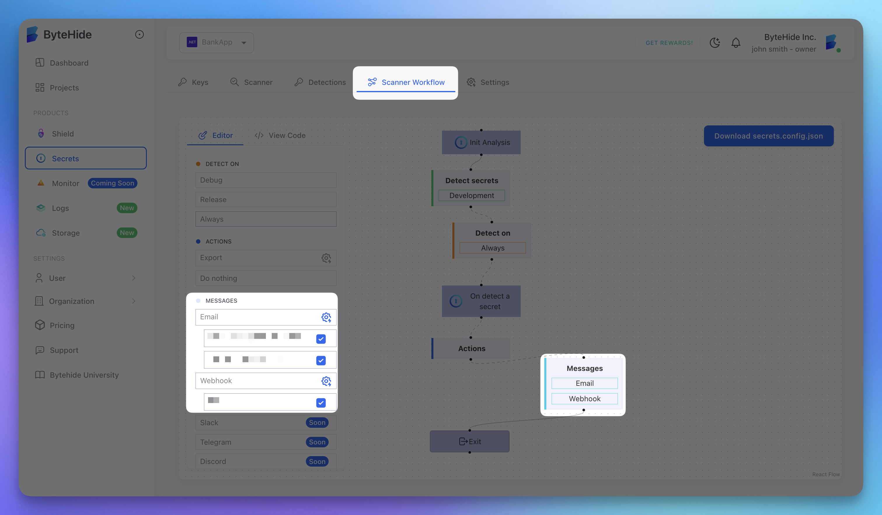 Scanner Workflow Notifications